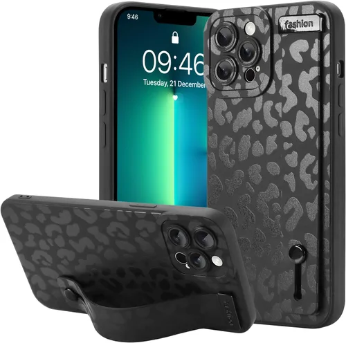 Vista 46 de OOK - Funda compatible con iPhone 11 en color vino rojo con estampado de leopardo, de TPU a prueba de golpes, cubierta delgada de silicona