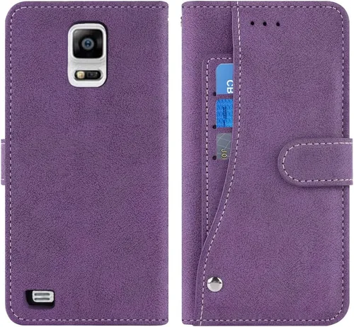 Vista 5 de Asuwish Funda compatible con Samsung Galaxy Note 4 y protector de pantalla de vidrio templado, soporte para tarjetas de crédito, accesorios