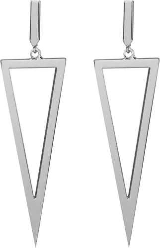 Vista 12 de LILIE&WHITE Pendientes colgantes de triángulo de metal para mujer, joyería de disfraz
