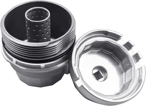 Vista 2 de Tapa y llave para filtro de aceite con junta para Toyota, Lexus, RAV4, Camry, Tundra, Highlander, Sienna - Ensamblaje de la carcasa del filtro