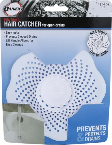 Vista 7 de Danco 10306, Protector de Tina para Pelo y Filtro, Prevención de Obstrucciones de Drenaje de Pelo, Serpiente de Drenaje, Trampa y Taladro