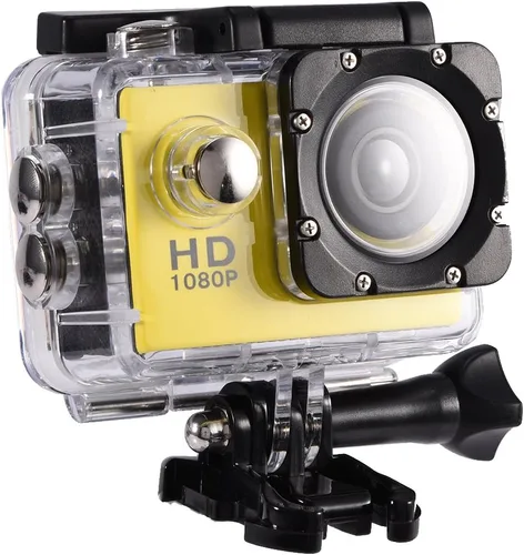 Vista 10 de Mini cámara deportiva, 2 pulgadas, 1080P, pantalla LCD completa, cámara de acción de 98.4 ft, con mini videocámara, accesorios de montaje, soporte