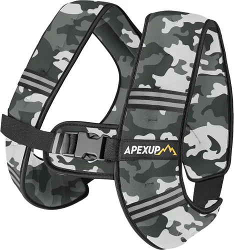 Vista 26 de APEXUP - Chaleco con peso de 5, 10, 15, 20, 25 y 30 libras para hombre y mujer, con rayas reflectantes, equipo para entrenamiento de fuerza y correr