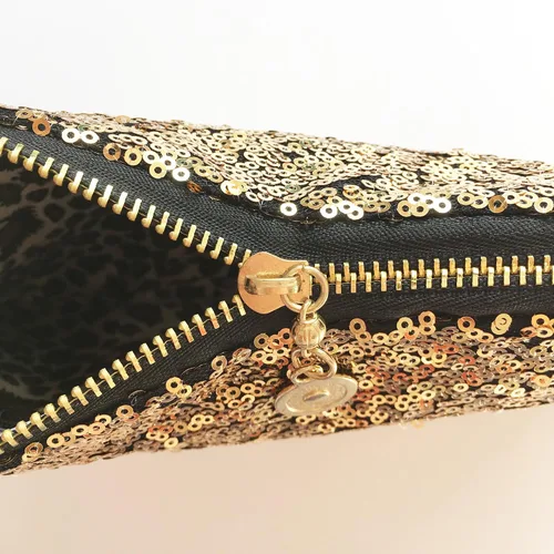 Vista 5 de BeneAlways Paillettes - Bolso de mano para mujer, diseño de lentejuelas