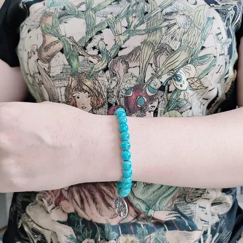 Vista 7 de GelConnie Regalos de recuperación pronto pulseras de relajación curativa de piedra natural, cuentas de yoga de cristal antiansiedad de 0.315 in