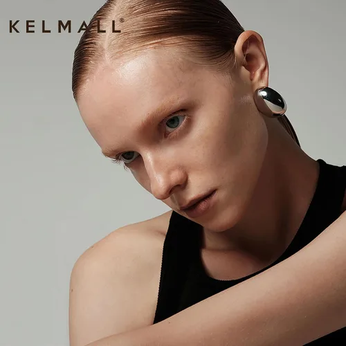 Vista 34 de KELMALL Aretes tipo argolla de oro de 14 quilates para mujer, hipoalergénicos, gruesos, redondos, no se deslustra, para orejas sensibles