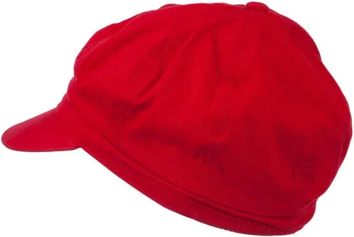 Vista 3 de Gorra bordada de algodón de gran tamaño Mario Luigi Wario Waluigi Rojo