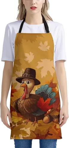 Vista 17 de Dreaweet Delantal de cocina unisex con cuello ajustable de Navidad