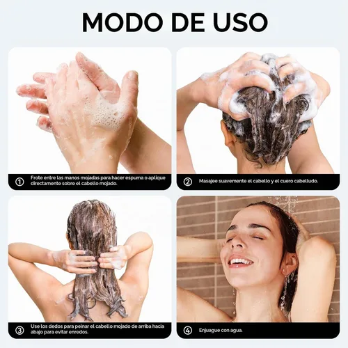 Vista 7 de Barra de champú para el cabello, limpieza profunda para la pérdida de cabello del cuero cabelludo, champú orgánico control de aceite, 0 aceite