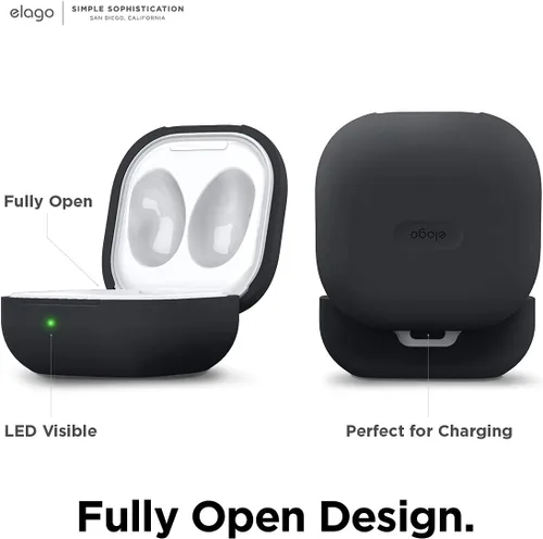 Vista 7 de elago Funda de silicona compatible con Samsung Galaxy Buds FE Case (2023) / Galaxy Buds 2 Pro (2022) / Galaxy Buds 2 Case (2021) / Galaxy Buds Pro
