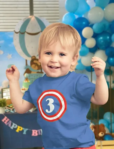 Vista 2 de Tstars Capitán 3er cumpleaños camisa niño tercer traje 3 años niño niño regalo fiesta camisas