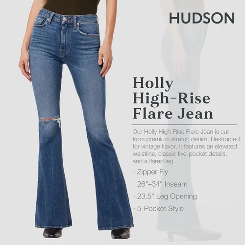 Vista 2 de HUDSON Jeans Holly de talle alto acampanados para mujer
