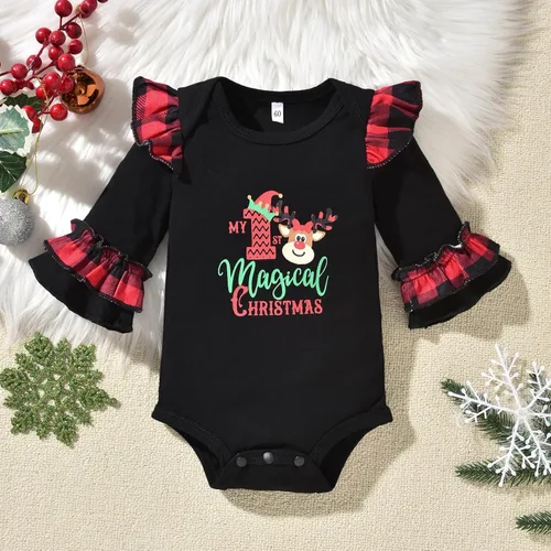 Vista 9 de HINTINA Conjunto de ropa para bebé recién nacida con diadema para el primer Halloween