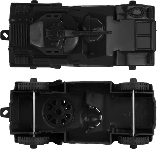 Vista 3 de TimMee Recon Patrol Coches blindados - Vehículos exploradores de plástico negro para hombres