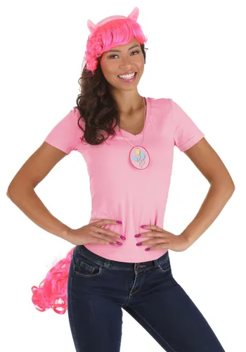 Vista 2 de Kit Accesorios de Disfraz Pinkie Pie: Diadema, Cola y Cutie Mark Multicolor