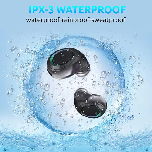 Vista 3 de Auriculares inalámbricos V5.3 PRO compatibles con Samsung Galaxy S20/FE/Ultra/S20+/5G/Fan Edition/Plus IPX3 Bluetooth Touch Negro