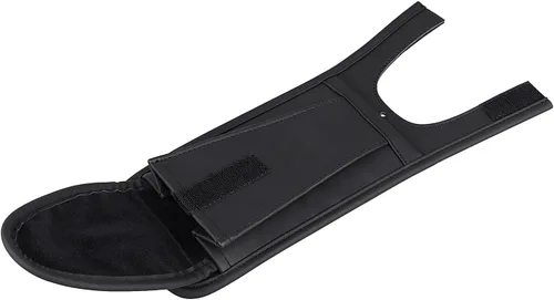 Vista 3 de Cubierta de tanque de cuero PU negro Panel Pad Bib W/bolsa para Harley Fatboy FLSTF 2000-2017 Softail 2000-2016