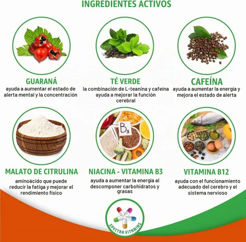 Vista 3 de Apoyo Energético Natural 30 Cápsulas