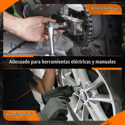 Vista 6 de Juego de extractor de tornillos de 15 piezas, 3/8 pulgadas, multilínea de 3/8 pulgadas, kit extractor de pernos fácil de sacar, herramienta