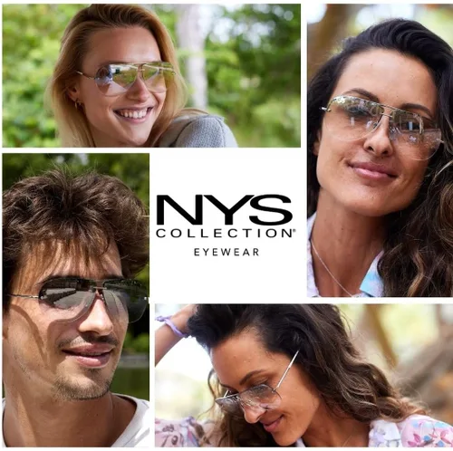 Vista 3 de NYS Collection Gafas de sol de aviador para mujer y hombre, 100% protección UV400