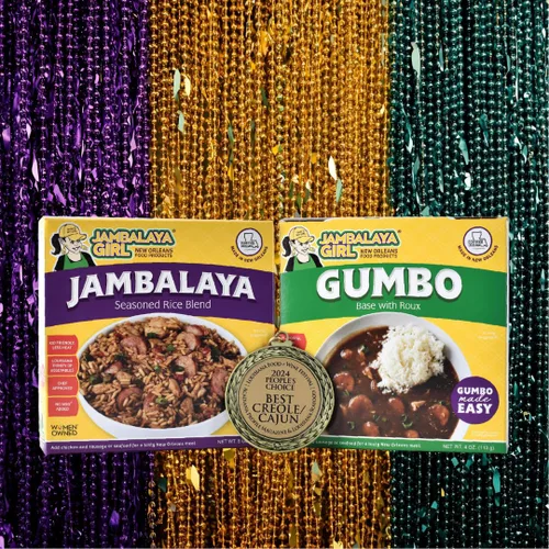 Vista 7 de Jambalaya Girl Base Gumbo con Roux, mezcla de sopa de Nueva Orleans, 4 onzas (paquete de 4) – Fácil de cocinar – Solo tienes que añadir pollo