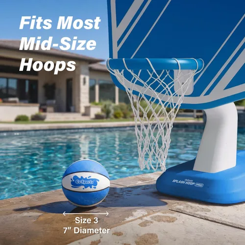 Vista 4 de GoSports Water Basketballs 2 Pack - Choose Between Size 3 and Size 6, Great for Swimming Pool Basketball Hoops