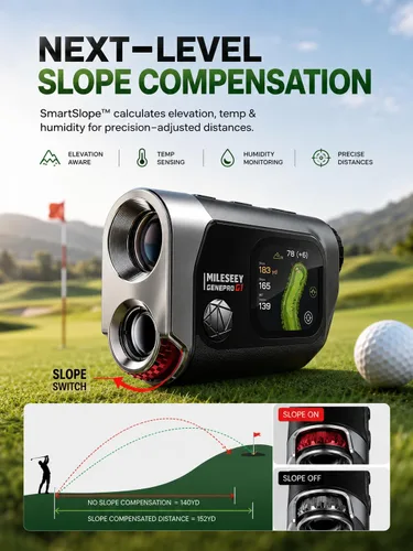 Vista 13 de MILESEEY G1 Touchscreen & GPS Rangefinder with 43000+ Built-in Golf Courses