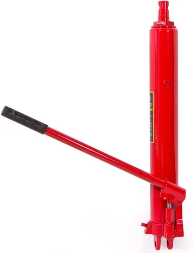 Vista 8 de XtremepowerUS 8 toneladas de capacidad, elevador de motor hidráulico de pistón de brazo largo, rojo, para taller de grúas, capacidad de 8 toneladas