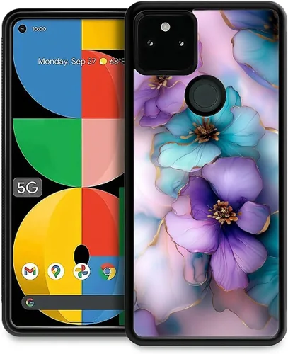 Vista 79 de Compatible con Google Pixel 4A 5G Mobile Case Creative Acrylic Back Panel Silicona Edge Case Slim Protección Especialmente para Google Pixel 4A 5G
