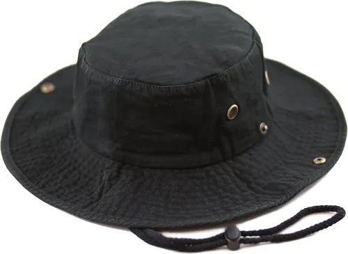 Vista 25 de The Hat Depot - Sombrero de safari, de algodón lavado a la piedra, de ala ancha, plegable, doble cara y sombrero de pesca