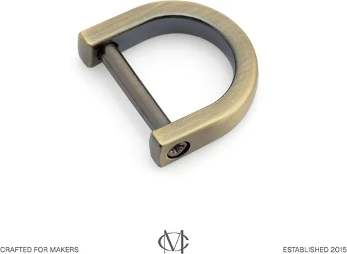 Vista 2 de CRAFTMEMORE Anillos en D de 5/8 pulgadas (ancho interior) con tornillo de cierre, grillete, soporte para llaves, herradura en forma de U, anillo