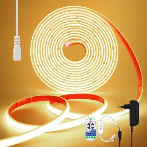 Vista 14 de KISUFU Tira de luces LED de neón COB de 12 V, IP68, impermeable, flexible, regulable, para el hogar, cocina, sala de estar, decoración de bricolaje