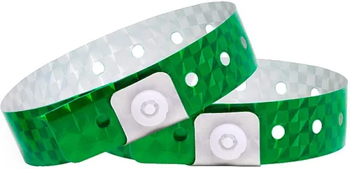 Vista 7 de OUCHAN Pulseras holográficas de plástico para fiestas, color azul, paquete de 500 pulseras de vinilo para eventos, clubes, reuniones de música