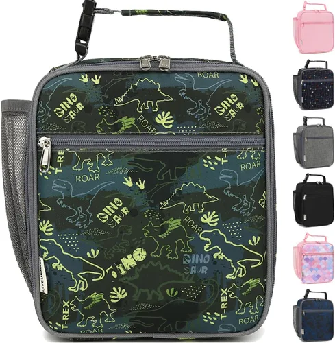 Vista 30 de GYEUKHAM Bolsa de Almuerzo Aislada para Mujeres, Niñas, Adolescentes, Bolsa de Almuerzo para Niños Grande con Aislamiento, Grande, Reutilizable