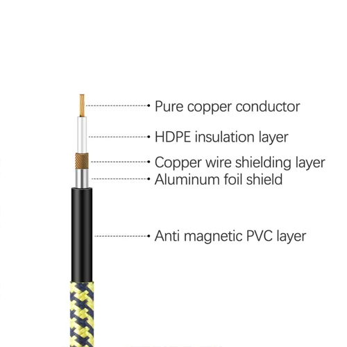 Vista 2 de Cable de guitarra de 10 pies, nueva versión 2022, cable de instrumento profesional para guitarra eléctrica, bajo, cable AMP, recto de 1/4 de pulgada