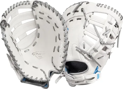 Vista 14 de Easton Ghost NX Fastpitch Softball Glove Blanco / Berry Cesta de red de 2 piezas