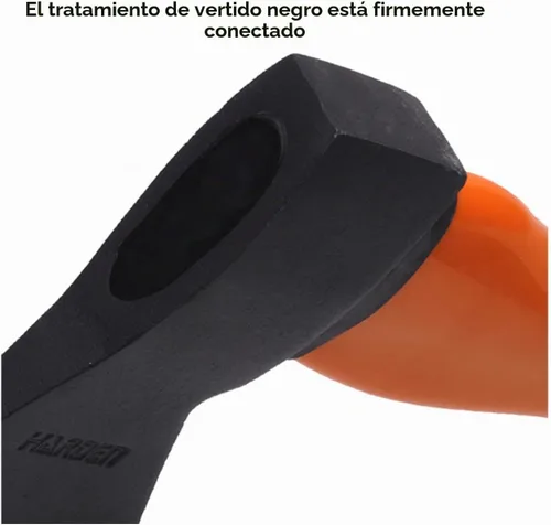 Vista 5 de Edward Tools Hacha de madera – Hacha de campamento pequeña resistente con funda – para dividir madera, leñar – Hoja de acero forjado con mango