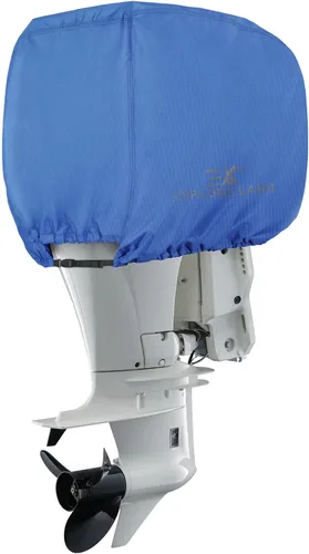 Vista 12 de Explore Land Cubierta para Motor Fuera de Borda - Impermeable 600D de Servicio Pesado Cubiertas de Capó de Motor de Barco - Apta para Motor de hasta