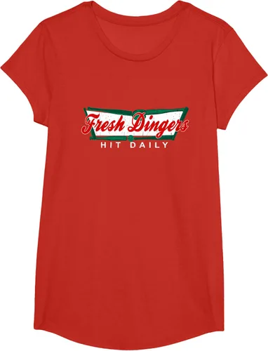 Vista 43 de Camiseta divertida de béisbol y softbol Don't Bunt Hit Fresh Dingers, Negro