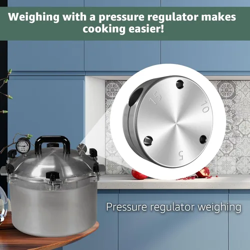 Vista 5 de Regulador de presión de reemplazo de peso para olla a presión de 1930-10.5 qt, 15.5 qt, 21.5qt, 25 qt, 30qt, 41.5qt - Se adapta a todas nuestras