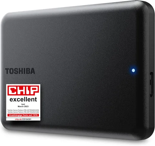 Vista 4 de Toshiba Canvio Partner - Disco duro externo portátil de 2.5 pulgadas, compatible con USB 3.2, Mac y Windows. Xbox, PS4, PS5
