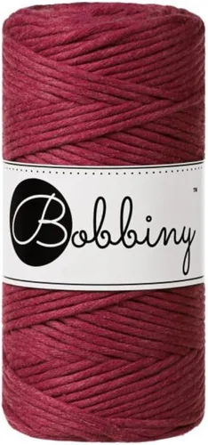 Vista 22 de Bobbiny Cordón regular de macramé de una sola capa de 0.118 pulgadas (azul), 108 yds/330 pies (100% algodón reciclado)
