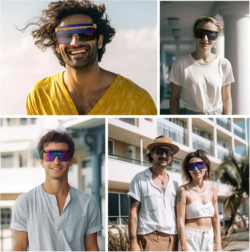 Vista 6 de Karsaer Vision Sport Shield Sunglasses for Men Women Cycling Hiking Golf Visor Baseball Volleyball Sports Outdoor