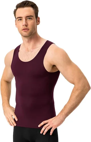Vista 2 de Paquete de 13 camisetas sin mangas de compresión para hombres, culturismo, gimnasio, atlética, ajustadas, camisetas de entrenamiento