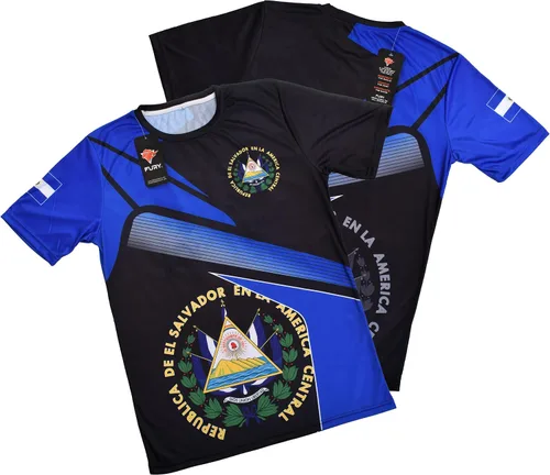 Vista 7 de Fury El Salvador Camiseta de Fútbol de El Salvador Jersey El Salvador Camiseta HombreMujerUnisexHombres