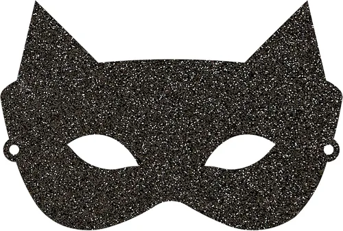 Vista 2 de CR Gibson Máscara de mascarada negra y dorada para Halloween 100in de ancho x 45in de alto 8 piezas 100in de ancho x 45in de alto negro y dorado