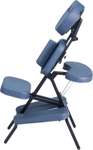 Vista 4 de Master Massage - Silla profesional portátil y ligera para tatuaje/masaje - Marco de aluminio plegable con características ajustables y funda