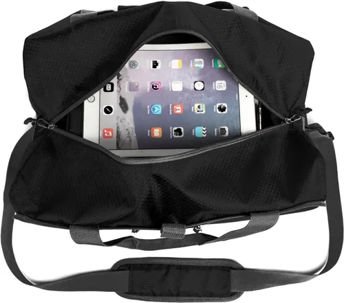 Vista 13 de Bago Travel Duffle Bag for Women & Men. Medium Duffel Bag for Traveling Todo negro
