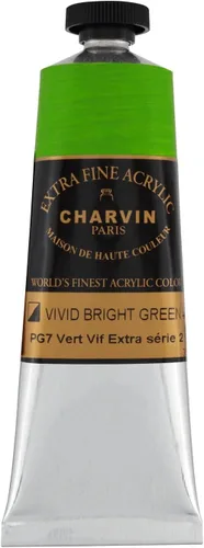 Vista 59 de Charvin Pintura acrílica profesional extrafina – verde absenta, tubo de 2.1 fl oz, pigmentos de triple fresado, resistente a la luz, pinturas