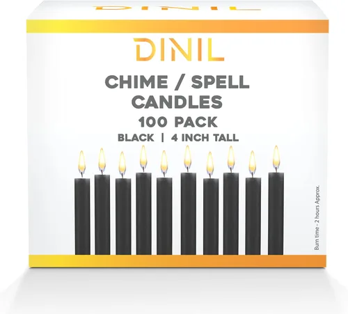Vista 14 de Dinil Velas de hechizo surtidas, paquete de 100 velas sin perfume de 4 10 colores surtidos